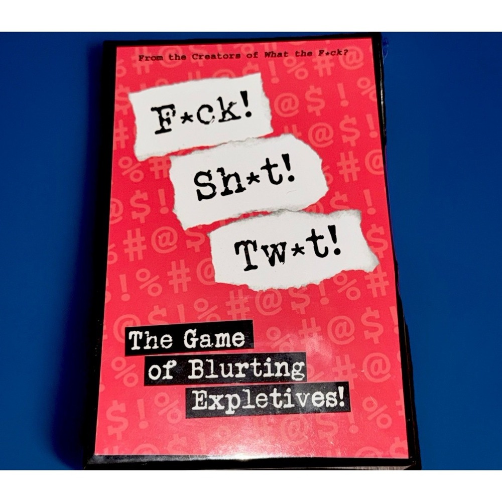 F*ck Sh*t Tw*t Card Game Blurting Expletives Adult Party Game Night Sealed New